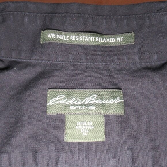 Eddie Bauer Wrinkle-Resistant Relaxed Fit Button-Down Shirt – Size XL Tall - Picture 7 of 10